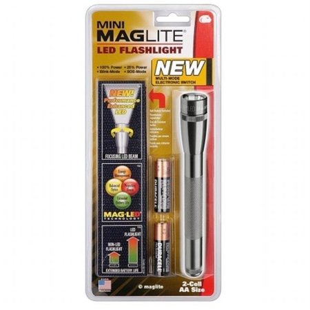 MAGLITE MAG-Lite 459-SP2209H 2 Cell Aa Mini Magliteled W-Holster-Gray 459-SP2209H